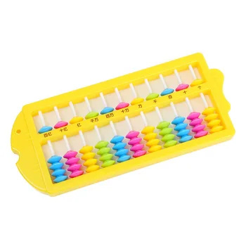 1 бр. Китайска аритметика на Abacus Soroban математика Изчислителни инструменти Образователни играчки Случаен цвят