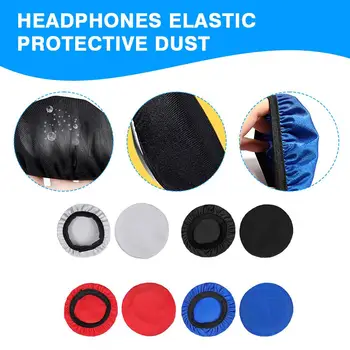 1PC слушалки еластичен защитен прах капак еластична пот ръкав устойчиви слушалки дишаща капак защитен антифони S D9B5