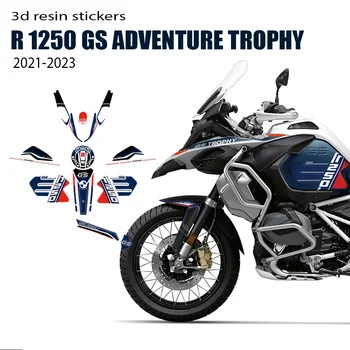 2023 R1250GS Приключенски трофей мотоциклет 3D епоксидна смола стикер комплект за BMW R 1250 GS Adventure Trophy 2021-2023