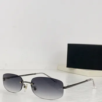 2023 Нови квадратни слънчеви очила без рамки за мъже и жени UV400 малки градиентни слънчеви очила популярни висококачествени метални очила за Wo