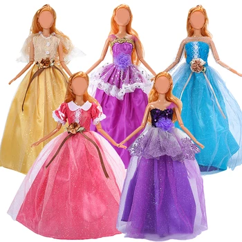 30cm кукла дрехи принцеса рокля изоставаше сватба булката брак рокля за кукла аксесоари играчки къща орнаменти