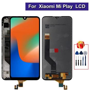 5.84 инча за Xiaomi Mi Play LCD дисплей сензорен екран с рамка Disgitizer събрание за Xiaomi Play резервни части дигитайзер