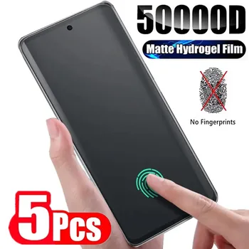 5PCS матово хидрогелно фолио за Samsung S20 S21 S22 S23 Ultra FE S8 S10 S9 Plus Скрийн протектор за Galaxy Note 20 Ultra 9 10 Plus