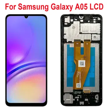 6.7'' За Samsung Galaxy A05 A055 SM-A055F LCD дисплей екран сензорен панел дигитайзер замяна за Samsung A05 LCD с рамка