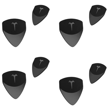 8X TOM 2 в 1 Уникалните китарни кирки са удобни за хармонично издърпване и плъзгане, дебелина 0.38Mm и 0.8Mm