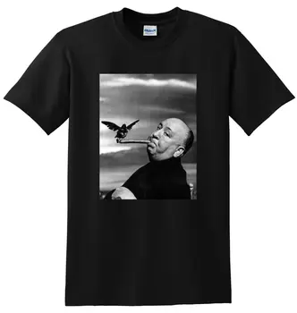 ALFRED HITCHCOCK T SHIRT the birds photo poster tee SMALL MEDIUM LARGE or XL