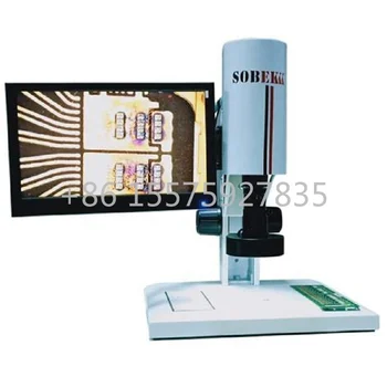 Auto Focus Digital Vision Microscope Measure Save Picture Video with Digital Camera Measure Software