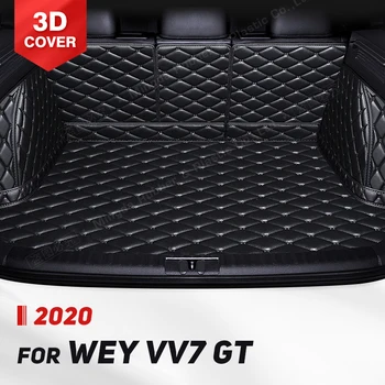 Auto пълно покритие багажник мат за WEY VV7 GT 2020 кожа кола багажник капак подложка товар лайнер интериор протектор аксесоари