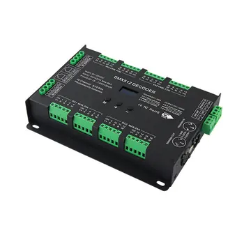 BC-632 32 канала RGB RGBW LED DMX към PWM декодер OLED дисплей RDM поддръжка 8 битов 16bit LED контролер 32CH DMX512 декодер