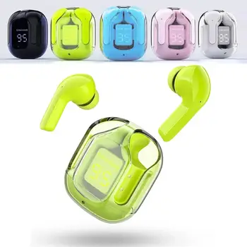 Bluetooth слушалки Шумопотискащи безжични слушалки Стерео съраунд слушалки с цифров дисплей Кутия за зареждане Нов 2023