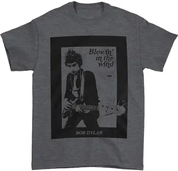 Bob Dylan - Guitar Photo Мъжка мека тениска с дълъг ръкав