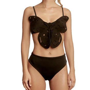 Butterfly бикини комплект жени превръзка бански бански костюми ниска талия прашки триъгълник без гръб бански костюми регулируеми рамото