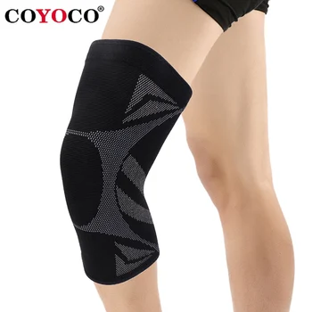 COYOCO Matte Black Anti-slip Strip Спортни подложки за подкрепа на коляното 1 бр. Наколенки Протектор за коляното Топъл за облекчаване на болката при артрит в ставите