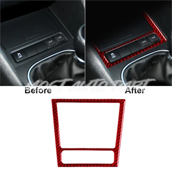 Carbon Fiber Interior Center Console Пепелник Frame Cover Trim за Volkswagen VW Golf 6 MK6 GTI 2008-2012 1бр (2 цвят)