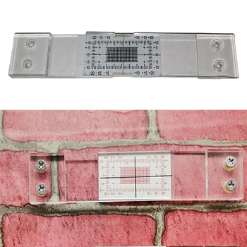Crack Monitor Измервателен уред Скала за мониторинг на пукнатини за стени Пукнатини Равнина Пляскане Контрастен метър с ясен инструмент за мащабиране