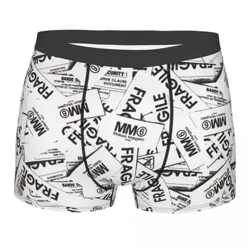 Custom Mm6 писма печат боксерки шорти мъжки Margielas модел слипове бельо мода долни гащи
