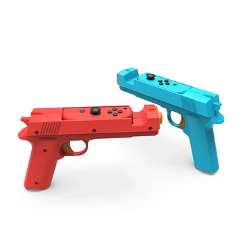 Game Gun Shape ръкохватка за Nintendo Switch N-S / N-S OLED Аксесоари Лесно инсталиране Подобряване на взаимодействието родител-дете