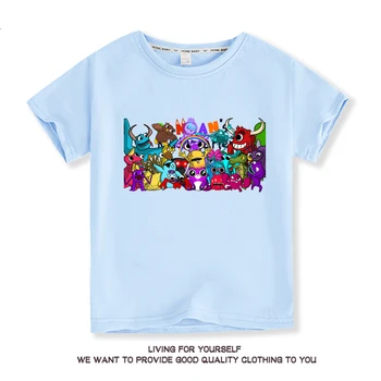 Garten Of Banban T Shirt boys Banban Garden O-Neck Tshirt Kids Cartoon Tops Tees Children Anime T-shirt Summer Clothes Camiseta