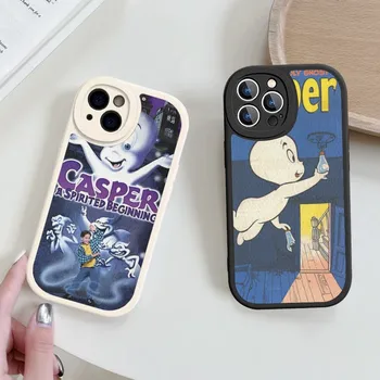 Ghost Casper телефон случай твърда кожа за IPhone 14 13 12 Мини 11 14 Pro Max Xs X Xr 7 8 Плюс Fundas