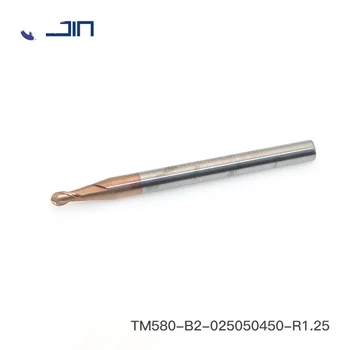 Jinte Endmill 2 флейта 58hrc твърд карбид топка нос Endmills Cnc метални режещи инструменти