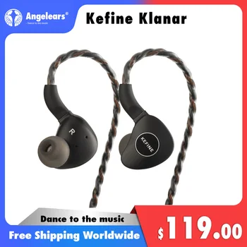 Kefine Klanar 14.5mm планарен драйвер IEM Hi-Fi кабелни слушалки слушалки Ергономичен дизайн с подвижен кабел 