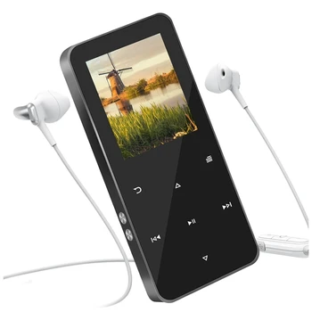  MP3 плейър, с Bluetooth 5.2 преносим висококачествен звуков музикален плейър без загуби с 128GB карта / високоговорител / четене на електронни книги издръжлив