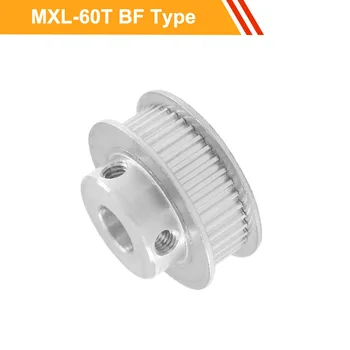  MXL 60T алуминиева сплав Timing ролка 7 / 11mm ширина MXL тип трансмисия ролка 6 / 8 / 10 / 12 / 15 / 19 / 20mm отвор мотор колан колело