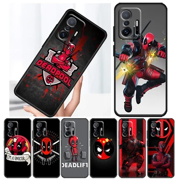 Marvel Avengers deadpool случай за Xiaomi 12T 12S 12 11 Ultra 11T 10T 9T Забележка 10 Pro Lite 5G мек TPU черен телефон капак ядро