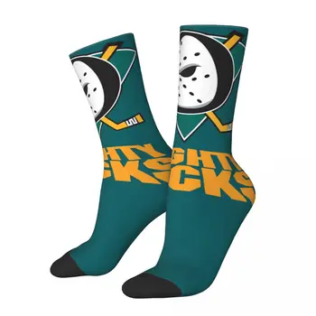 Mighty Ducks Хокей Унисекс чорапи Топъл 3D печат Щастливи чорапи Уличен стил Луд чорап