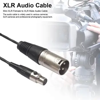 Mini Xlr женски към Xlr мъжки аудио кабел 0.3 M Xk101K17-03 USB адаптер адаптер метална глава аудио кабел