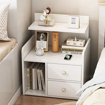 Nordic модерен нощно шкафче нощно шкафче спалня чекмедже дърво нощно шкафче бяло чекмедже за съхранение Comoda Pra Quarto мебелна декорация