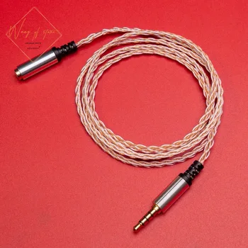 OCC чист меден кабел HIFI жак 3.5 мм аудио удължител удължител тел за слушалки слушалка