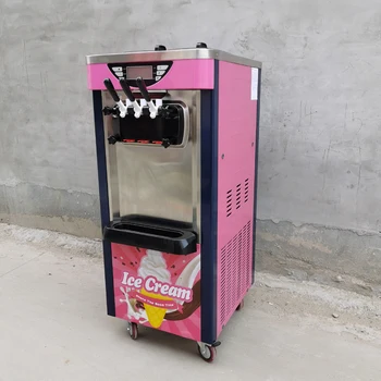 PBOBP Мека машина за сладолед Търговски сладолед машината за правене Лятна снек магазин Cafe Desktop Ice Cream Maker