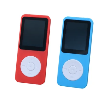 Portable 1.8 инчов цветен екран Bluetooth-съвместими електронни книги спортни MP3 FM музикален плейър за деца празнични подаръци-синьо