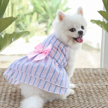 Princess Pet Dress Летни дрехи за кучета Малки малки кученца Animal Cat Tutu Сватбено парти Пола Дрехи за Chihuahua Yorks