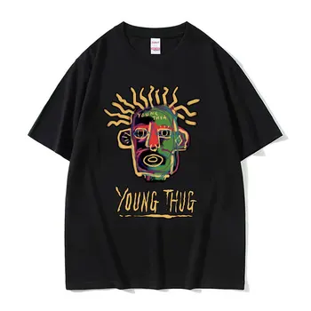 Rapper Young Thug - староанглийска графична тениска Мъже Жени Ретро хип-хоп пънк T Shirt Man Casual Oversized Short Sleeve Tee