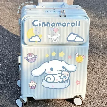 Sanrio карикатура сладък Cinnamoroll голям багаж стикер Kuromi Hello Kitty Pochacco DIY декорация стикери пакет водоустойчив