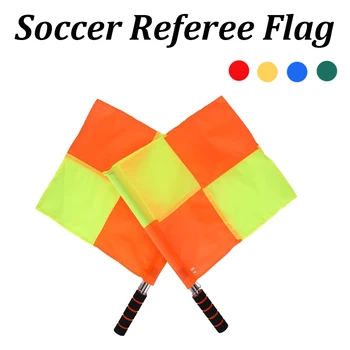 Soccer Referee Flag Professional Fair Play Sports Match Football Lineman Waterproof Flags Sports Game Referee Equipment