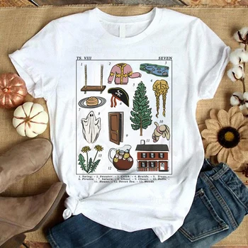 Taylor Seven Inspired T Shirt Ботаническа илюстрация Популярна песен Поп култура Графика Памучни тениски