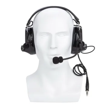  U94 PTT + черна тактическа слушалка и слушалки за защита на слуха за защита на слуха за BAOFENG UV9R UV-9R Plus UV-XR BFA58