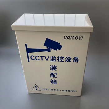 UQISOVI Външна водоустойчива мощност разпределителни кутии за видеонаблюдение камера за видеонаблюдение централно захранване желязо дъждоустойчив метална кутия