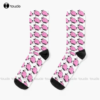Wiggly Sea Pig Socks Високи чорапи Жени Унисекс Възрастни Тийнейджъри Младежки чорапи Персонализиран персонализиран 360° цифров печат Hd Високо качество