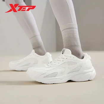 Xtep Обувки за бягане за мъже 2024 Пролетни износоустойчиви дишащи мъжки спортни обувки увеличават маратонките за джогинг 876119110055
