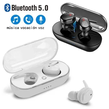 Y30 TWS Безжични Bluetooth слушалки 5.2 Безжични слушалки Слушалки за слушалки Намаляване на шума в ушите Водоустойчиви слушалки за всички телефони