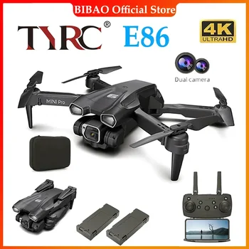 YTRC квадрокоптер XK E86 Pro WIFI FPV Drone с широкоъгълен HD 4K 1080P камера височина задържане RC сгъваем квадрокоптер Dron подарък играчка