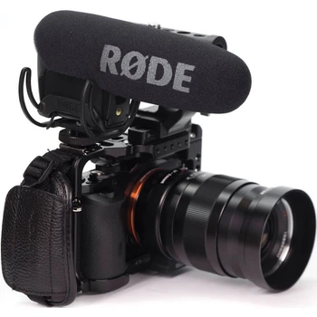 agent Rode VMPR VideoMic Pro R с Rycote Lyre Shockmount микрофон за Canon Nikon Lumix Sony DJI Osmo DSLR фотоапарат