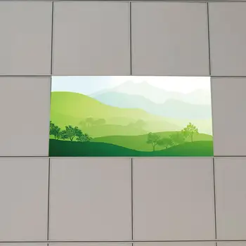 Абажур с пейзажни модели Елегантни пейзажни модели Абажур Пламък Магнитно декоративно покритие за офис болница