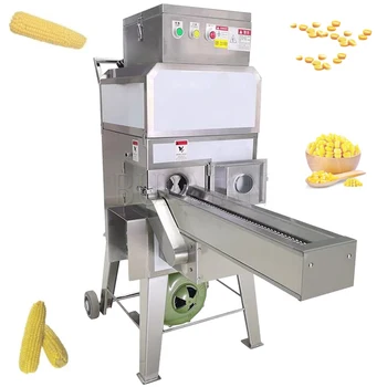 Автоматична машина за черупки на прясна царевица Малка сладка царевична вършачка пилинг машина
