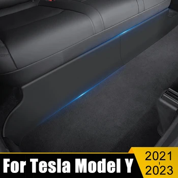  Автомобилна задна седалка Долна Kick Guard за Tesla Model Y ModelY 2021 2022 2023 2024 ABS прах подложка против мръсен протектор мат аксесоари