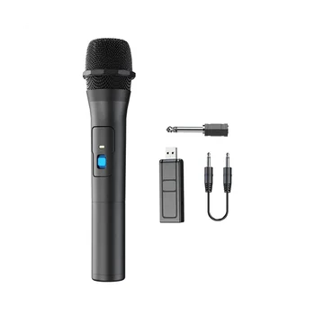 Безжичен микрофон, универсален ръчен високоговорител за пеене, караоке, реч, сватба